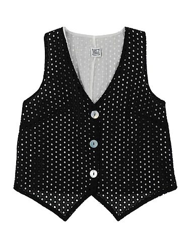 ORIMUSI Anzugweste Schwarz 100% Baumwolle