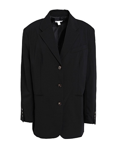 TOPSHOP Blazer Black 95% Polyester, 5% Elastane
