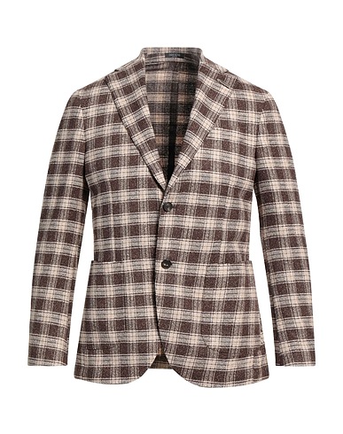 BRERAS Milano Blazer Dark brown 45% Viscose, 39% Cotton, 15% Polyamide, 1% Elastane