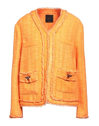 PINKO Jacket Orange 100% Cotton, Polyamide, Acrylic, Other Fibres