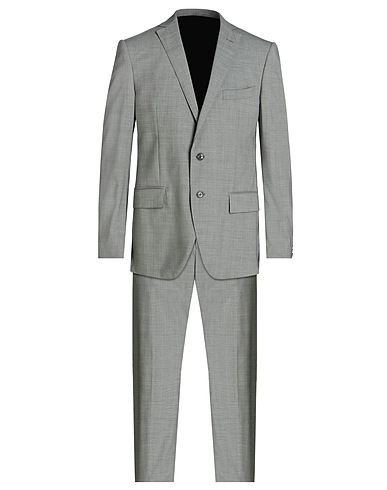 LUIGI BIANCHI Mantova Suits Light grey 98% Virgin Wool, 2% Lyocell