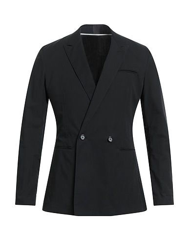 PAOLO PECORA Blazer Black 99% Cotton, 1% Elastane