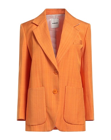 SANDRO Blazer Orange 100% Viscose