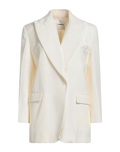 SANDRO Blazer Off white 100% Viscose
