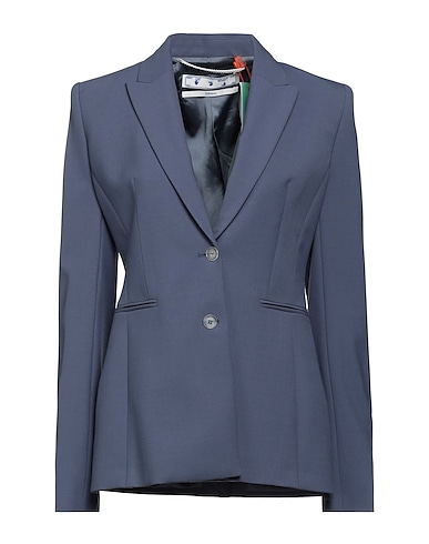 OFF-WHITE™ Blazer Slate blue 53% Polyester, 43% Virgin Wool, 4% Elastane