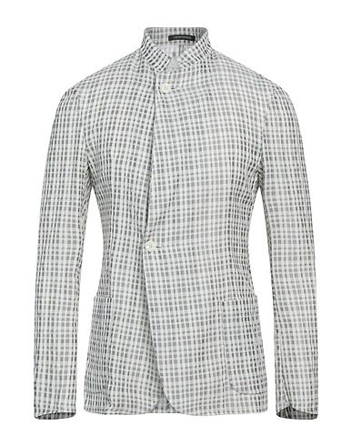 EMPORIO ARMANI Blazer Light grey 78% Wool, 15% Polyester, 7% Silk