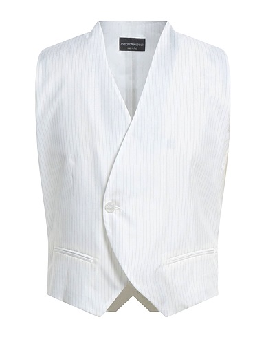 EMPORIO ARMANI Suit vest White 100% Cupro