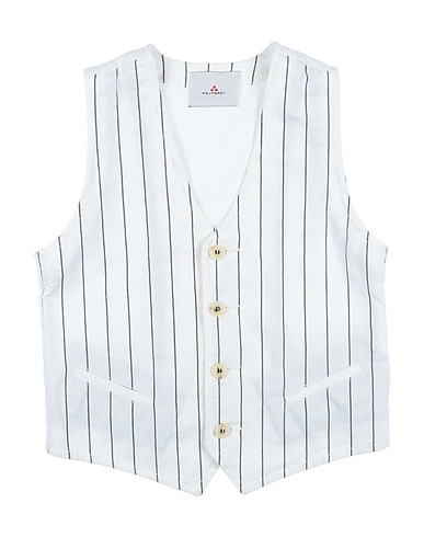 PEUTEREY Suit vest White 99% Cotton, 1% Elastane