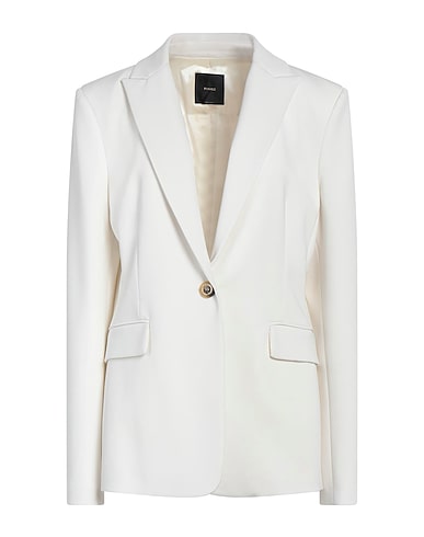 PINKO Blazer White 65% Viscose, 30% Polyamide, 5% Elastane