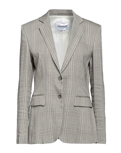 DONDUP Jackett Khaki 67% Viskose, 30% Leinen, 3% Elastan