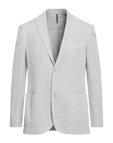 MONTEDORO Blazer BY SLOWEAR Light grey 58% Cotton, 42% Ramie