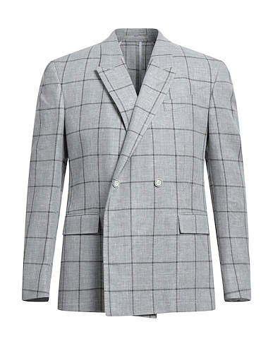 CC COLLECTION CORNELIANI Blazer Light grey 62% Virgin Wool, 38% Linen