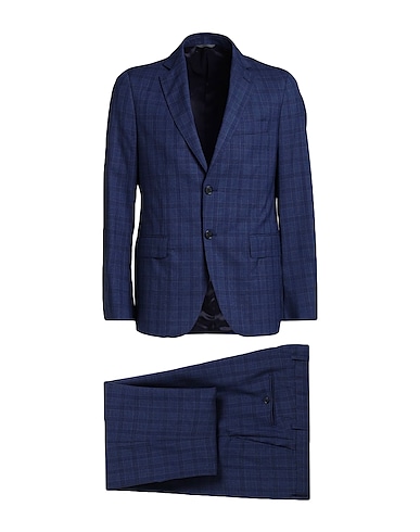 TOMBOLINI Suits Slate blue 100% Wool