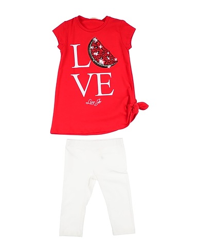 LIU •JO Kids’ co-ord Red 95% Cotton, 5% Elastane