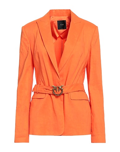 PINKO Blazer Orange 59% Linen, 38% Viscose, 3% Elastane