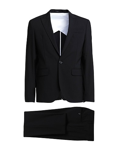 DSQUARED2 Suits Black 95% Virgin Wool, 5% Elastane
