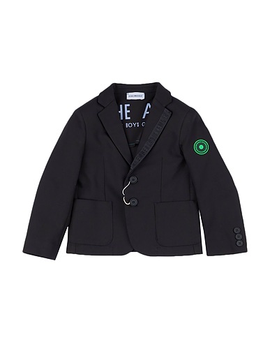 BIKKEMBERGS Blazer Black 51% Cotton, 45% Polyester, 4% Elastane