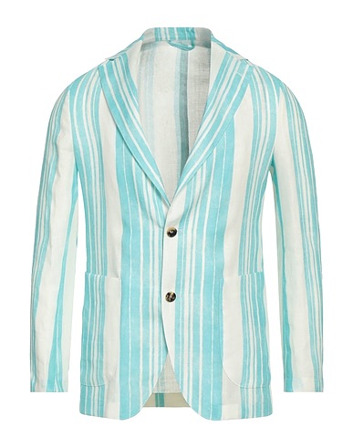 GIAMPAOLO Blazer Turquoise 100% Linen