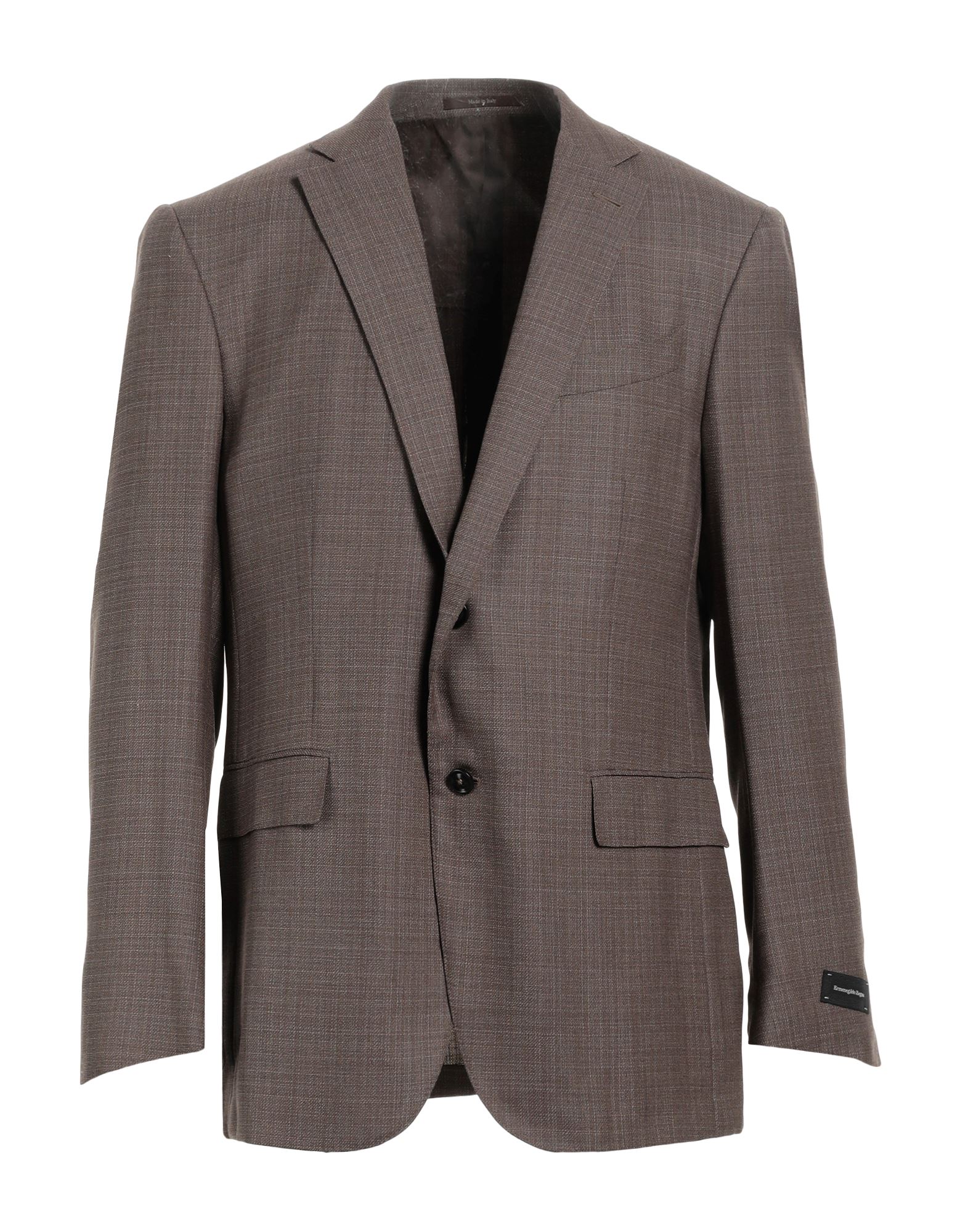 ダークブラウン テーラードジャケット 半袖 ZEGNA | テーラードジャケット ダークブラウン メンズ | YOOX