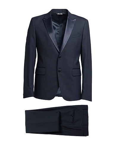 BRIAN DALES Abito Blu notte 54% Poliestere, 44% Lana, 2% Elastan