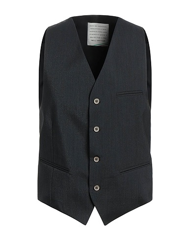 NEILL KATTER Suit vest Charcoal 97% Cotton, 3% Elastane