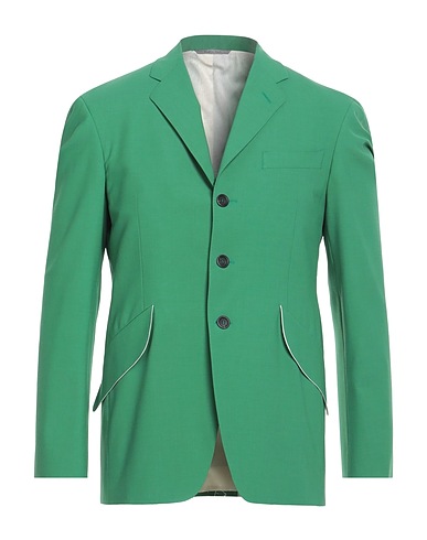 CANALI Blazer Emerald green 58% Wool, 38% Polyamide, 4% Elastane
