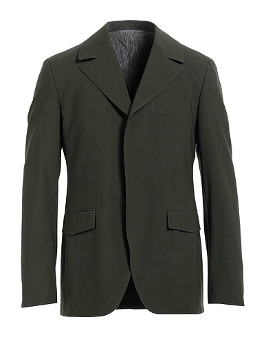 CANALI Blazer Dark green 58% Wool, 38% Polyamide, 4% Elastane