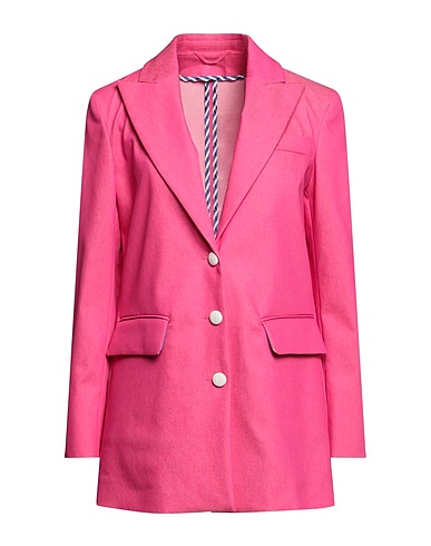 VI TO VI Blazer Magenta 62% Cotton, 34% Polyester, 4% Elastane