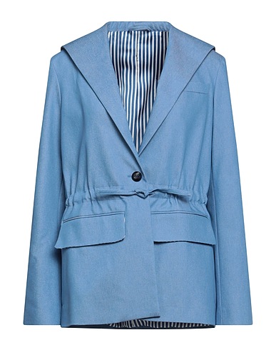 VI TO VI Blazer Light blue 62% Cotton, 34% Polyester, 4% Elastane