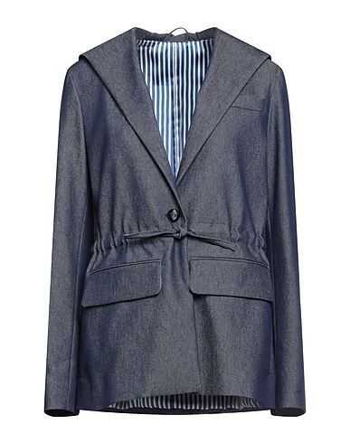 VI TO VI Blazer Navy blue 62% Cotton, 34% Polyester, 4% Elastane