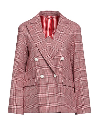 VI TO VI Giacca Rosso 99% Cotone, 1% Elastan