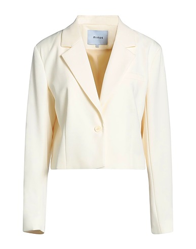 MINUS Blazer Pastel yellow 77% Polyester, 18% Viscose, 5% Elastane