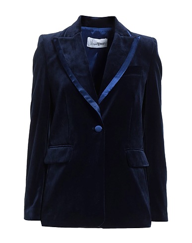 VIRNA DRÒ Giacca Blu navy 100% Cotone