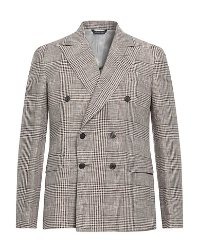 BRIAN DALES Blazer Brown 76% Linen, 24% Cotton