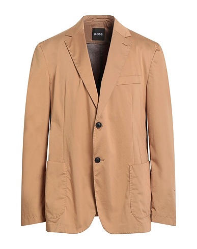 BOSS Blazer Sand 66% Cotton, 15% Polyamide, 15% Polyester, 4% Elastane