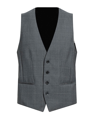 BOSS HUGO BOSS Suit vest Grey 100% Virgin Wool