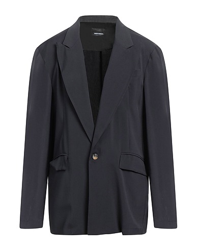 TAKESHY KUROSAWA Blazer Black 90% Viscose, 10% Polyester