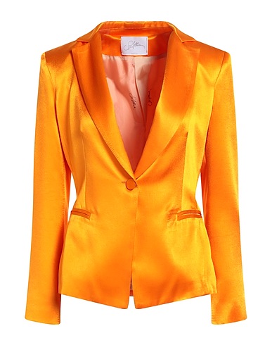 SOALLURE Blazer Orange 100% Viscose