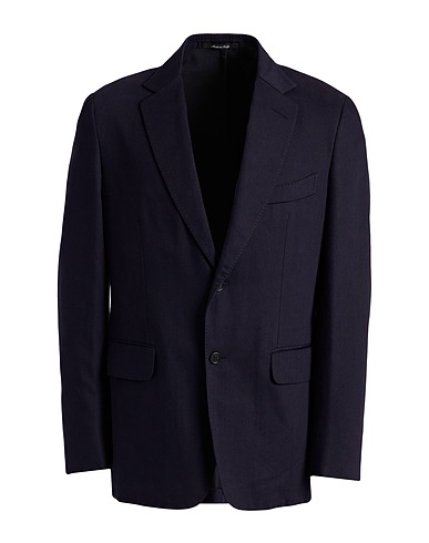 DUNHILL Blazer Navy blue 60% Cotton, 40% Polyester
