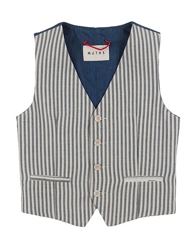 MYTHS Waistcoat Navy blue 60% Cotton, 40% Linen