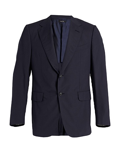 DUNHILL Blazer Midnight blue 100% Mulberry silk