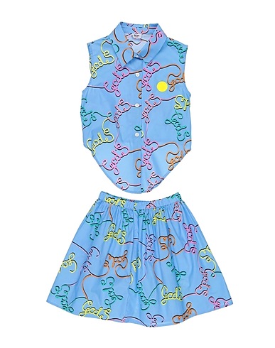 GCDS MINI Kids’ co-ord Light blue 100% Cotton