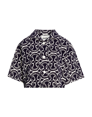 JIL SANDER Blazer Midnight blue 47% Cotton, 42% Polyester, 8% Acetate, 2% Other Fibres, 1% Elastane