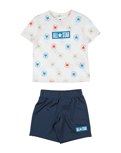 CONVERSE Kids’ co-ord SPORT CORE + SHORT SET
 Ivory 60% Cotton, 40% Polyester