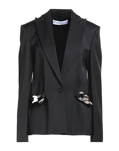 JW ANDERSON Giacca Nero 76% Viscosa, 22% Lana, 2% Elastan