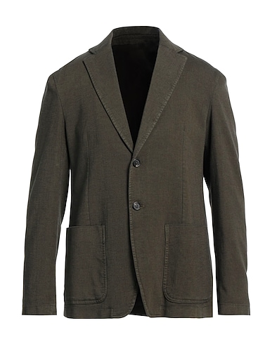 DONDUP Blazer Military green 98% Cotton, 2% Elastane