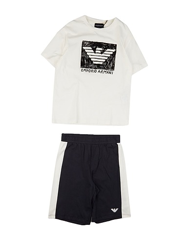 EMPORIO ARMANI Kids’ co-ord White 100% Cotton