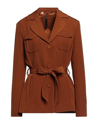 MANILA GRACE Blazer Brown 96% Polyester, 4% Elastane