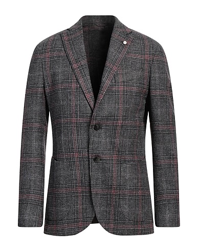 LUIGI BIANCHI Mantova Blazer Grey 60% Wool, 19% Polyester, 12% Polyamide, 9% Viscose
