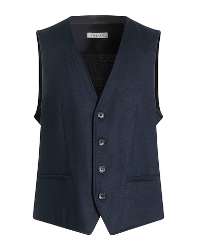 BUGATTI Panciotto Blu notte 60% Viscosa, 22% Poliestere, 16% Cotone, 2% Elastan